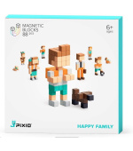 BAZAR - PIXIO Happy Family magnetická stavebnice - Poškozený obal (Komplet)