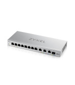 Zyxel XGS1250-12 v2, 12-Port GB webmanaged Switch w. 8 port 1G + 3-Port MultiGig  + 1-Port SFP+