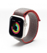 ZAGG GEAR4 spor. řemínek Apple Watch 45/44/42mm červená