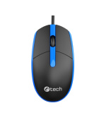 C-TECH Myš WM-10, černo/modrá, USB