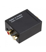 WG - Převodník digitálního signálu na analog - RCA L/R 3,5 mm, black