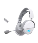 ASUS sluchátka ROG Pelta, Bezdrátové BT a RF 2.4GHz, ARGB, bílá