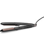 BaByliss ST493E Steam Smooth žehlička na vlasy, černá, parní systém, keramický povrch, 5 stupňů teploty