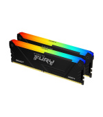 BAZAR - KINGSTON DIMM DDR4 16GB (Kit of 2) 3200MT/s CL16 FURY Beast RGB, XMP - Rozbaleno (Komplet)