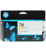 HP 738 130-ml Yellow DesignJet Ink Cartridge