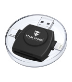 VIKING ČTEČKA PAMĚŤOVÝCH KARET V4 USB3.0 4V1 černá