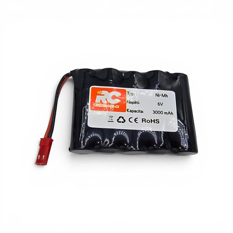Akumulátor Ni-Mh 6V 3000 mAh konektor JST/ BEC