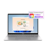 ASUS NTB Vivobook S14 (S3407CA-LY008W), Ultra 7 255H, 14" 1920 x 1200, 16GB, 1TB SSD, UHD, W11 Home, Cool Silver