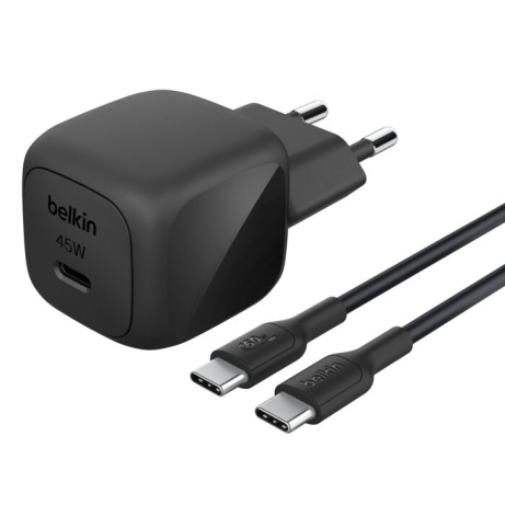 BELKIN 45W USB PD nabíjecí adaptér černý + 1m USB-C kabel