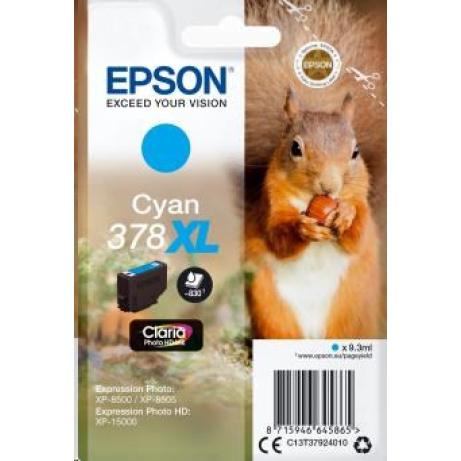 EPSON ink bar Singlepack Cyan 378XL Claria Photo HD Ink 9,3 ml