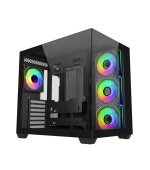 Cooler Master case Elite 681, ATX, Průhledná bočnice, 4x 120mm ARGB Fan, Černá