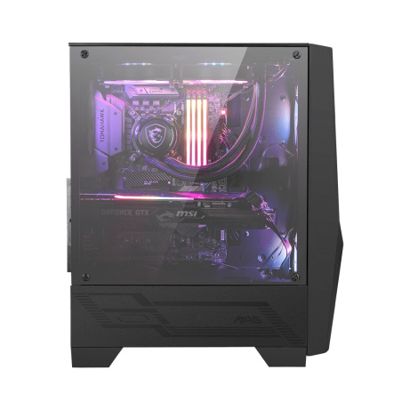 MSI MAG FORGE 100R/Midi Tower/Transpar./Černá