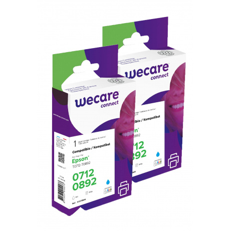 WECARE ARMOR sada ink kompatibilní s EPSON T071240 2x9ml,modrá,T071240