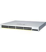 BAZAR - Cisco switch CBS220-48P-4G (48xGbE,4xSFP,48xPoE+,382W) - REFRESH - Rozbaleno (Komplet)