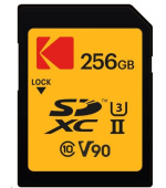 Kodak paměťová SD karta 256GB UHS-II U3 V90 Ultra Pro