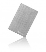 VERBATIM HDD 2.5" 1TB Store 'n' Go ALU Slim Portable Hard Drive USB 3.2, Silver