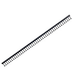 TRITON vertikální vyvazovací panel 22U, jednořadý, pro rozvaděče šířky 600/800mm z řady RMA, RZA, RDA, RTA, RYA, černý