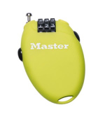Master Lock Zatahovací kabelový zámek 4603EURD - zelený