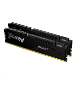 BAZAR - KINGSTON DIMM DDR5 128GB (Kit of 2) 5600MT/s CL36 FURY Beast Černá EXPO - Rozbaleno (Komplet)