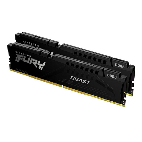 BAZAR - KINGSTON DIMM DDR5 128GB (Kit of 2) 5600MT/s CL36 FURY Beast Černá EXPO - Rozbaleno (Komplet)