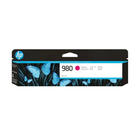 HP 980 Magenta Ink Cart, D8J08A (6,600 pages)