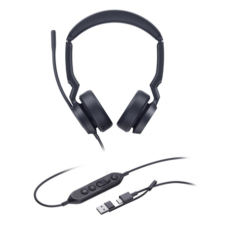 Yealink UH44 Dual UC USB-C/A, náhlavní souprava