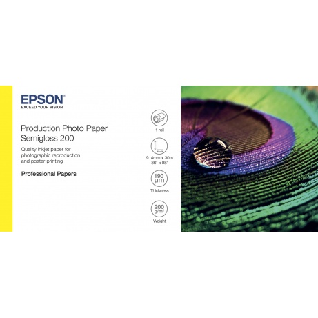 EPSON Production Photo Paper Semigloss 200 36"x30m