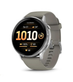 Garmin Venu® 4 - 45 mm Silver / Silver Gray silikonový řemínek