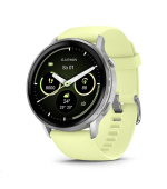 Garmin Venu® 4 - 45 mm Silver / Citron silikonový řemínek