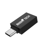 RhinoTech redukce USB-C (M) na USB-A (F), OTG, černá