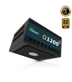 EVOLVEO G1200 zdroj 1200W, 80+ GOLD, ATX 3.1, aPFC, 140 mm ventilátor, záruka 3 roky, černý