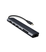 Epico 7v1 hliníkový USB-C 8K hub - inkoustová