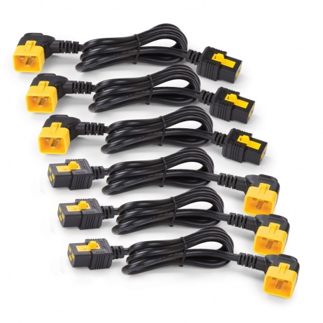 Power Cord Kit (6 ea),Locking,C13toC14 (90Dg),1.2m