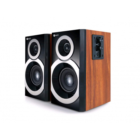 BAZAR - C-TECH repro SPK-310WD, 2.0, dřevěné "POŠKOZENÝ OBAL"